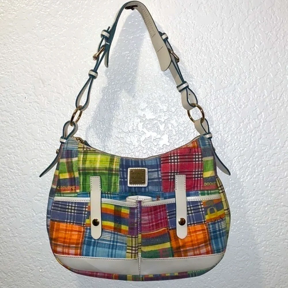 Dooney & Bourke plaid picnic ants shoulder bag - Picture 6 of 12
